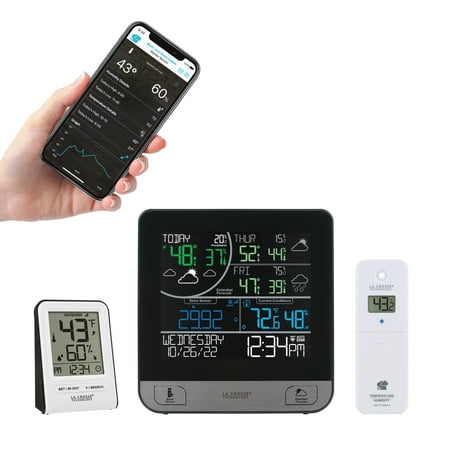 La Crosse Technology Wireless Wi-Fi Weather Station with 3-Day Forecasting and Bonus Display, C74443-Int