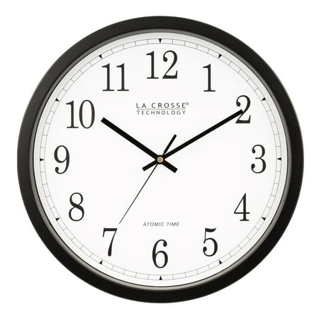 La Crosse Technology WT-3143A-INT 14-Inch Atomic Wall Clock, Black, Pack of 5