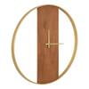 Ladd Walnut Brown Analog Wall Clock