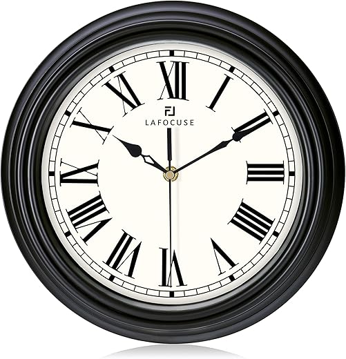 Best Large Grey Roman Numeral Wall Clocks