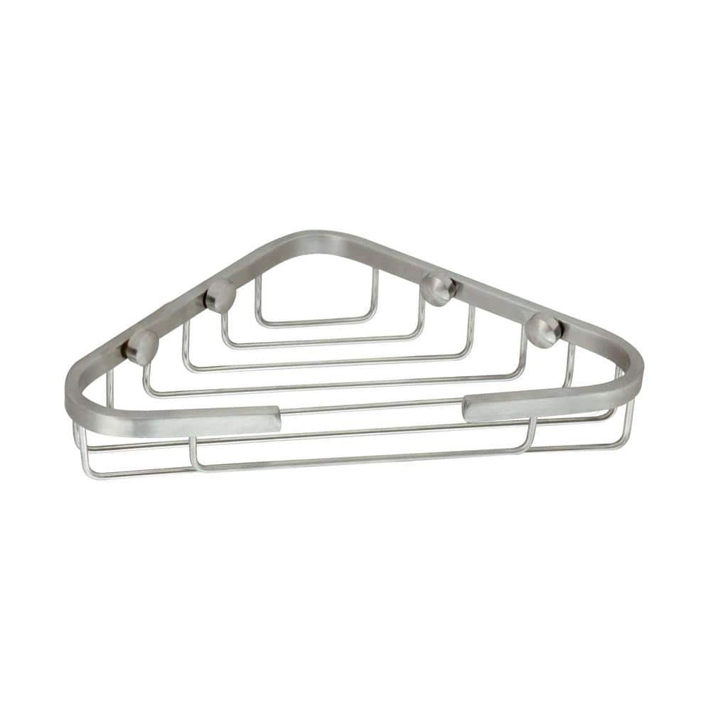 Large 6 in. x 6 in. Stainless Steel Corner Soap Basket in...