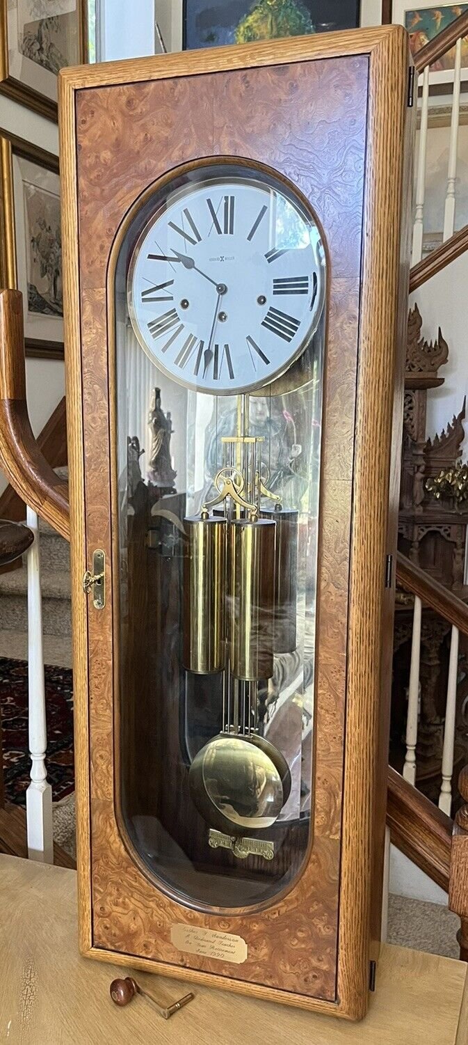 LARGE HOWARD MILLER WALL/MANTLE CLOCK