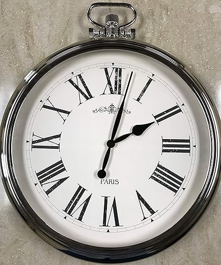 Large Round Pocket Watch Wall Clock