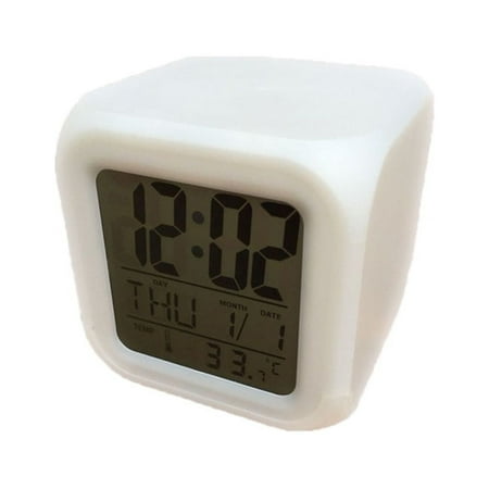 Large Timer Alarm Clock Cool LED Clock Popular Pattern Night Light Color Clock