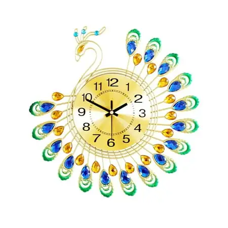 Large Unique Clock Silent Hanging Clocks Bedroom Kitchen Bathroom Decor Ornament