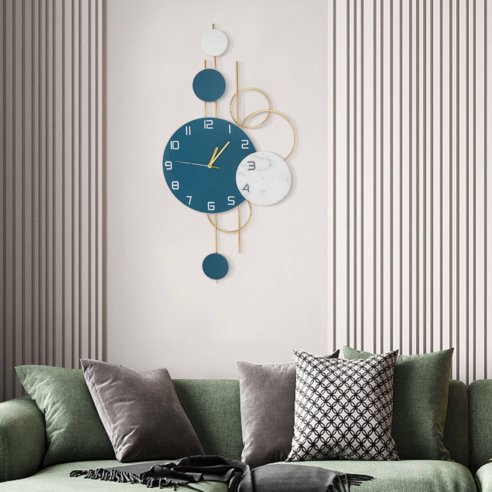 Large Wall Clock Modern Battery Operated for Bedroom Office Kitchen Home Decor