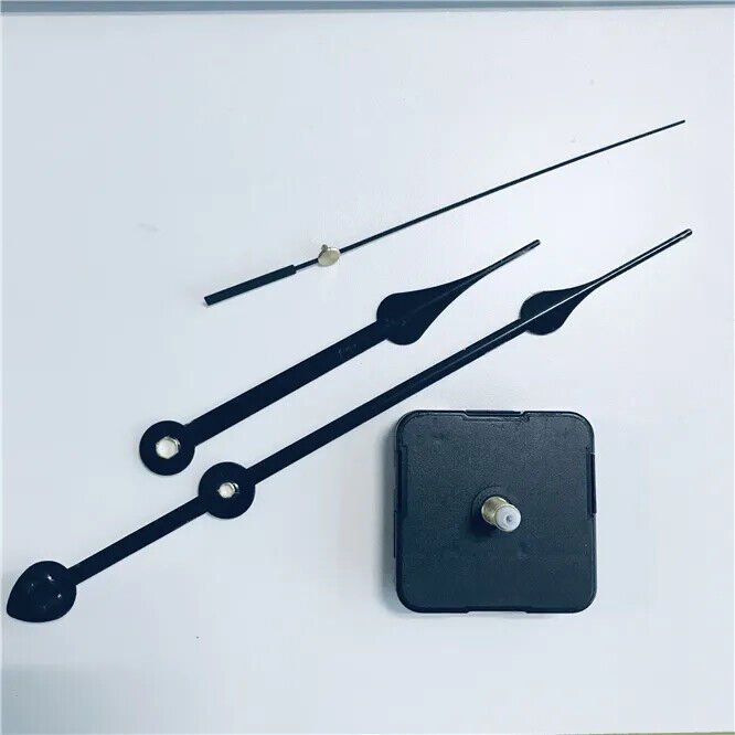 Large Wall Clock Movement black hand Mechanism 22mm Thread Axis Quartz with hook
