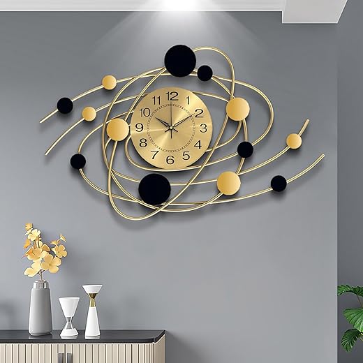 Large Wall Clocks for Living Room Decor Metal Wall Clock Modern Silent Wall Clock 32 Inch Big Wall Clock for Office Bedroom Decoration Clock Wall for Indoor