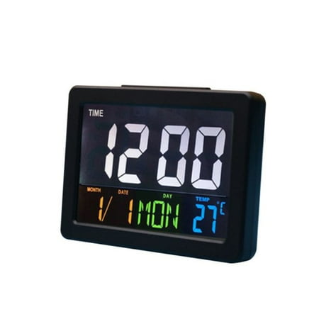 LED Digital Clock Table Clock Electronic Alarm Display Dimmer Modern