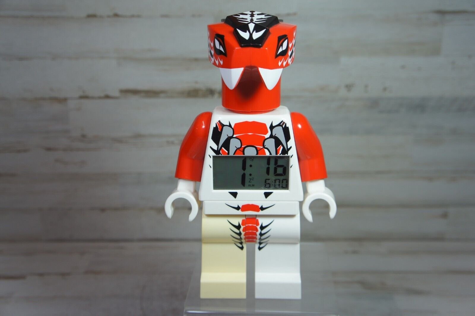 Lego Ninjago Fang-Suei Snake Head Figure Shape Alarm Clock