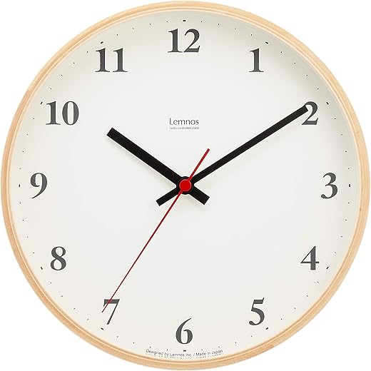 Lemnos Plywood Clock Natural LC10-21W NT