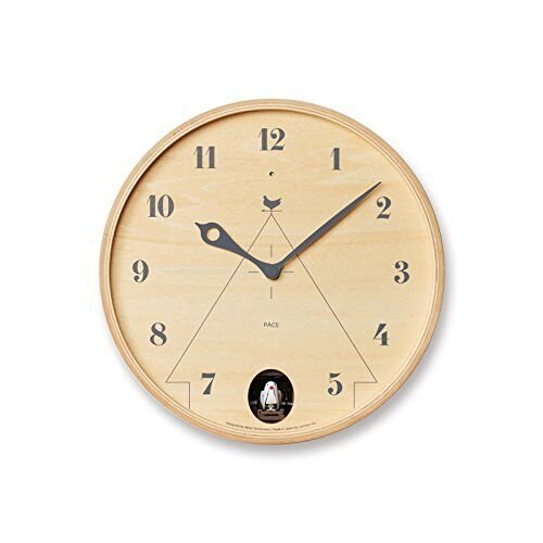 Lemnos Wall Cuckoo Clock Analog Wooden Frame Natural Wood Color LC17-14NT
