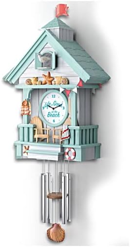 Life is Good at The Beach Sculptural Cuckoo Clock