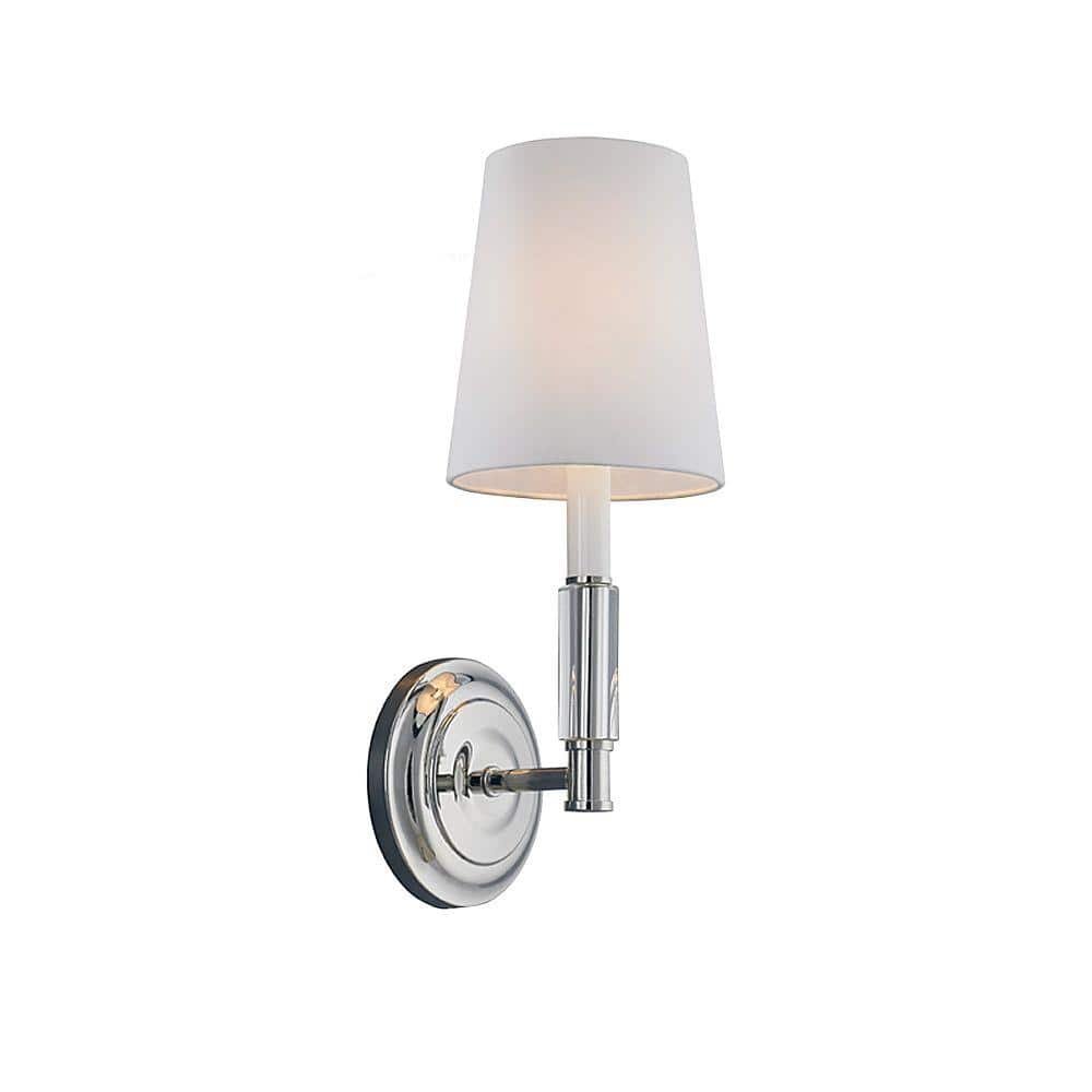Lismore 1-Light Polished Nickel Wall Bracket