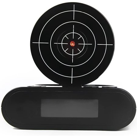 Lock N' Load Gun Alarm Clock/Target Alarm Clock/Creative Clock - Black[2715]