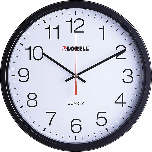 Lorell - LLR61008 - 12-1/2 Slimline Wall Clock