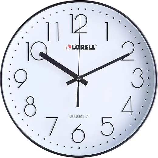 Lorell 61012 Clock, Black