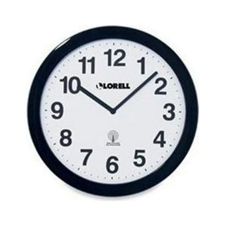 Lorell Radio Controlled Wall Clock - Digital - Quartz - Atomic (LLR60997)