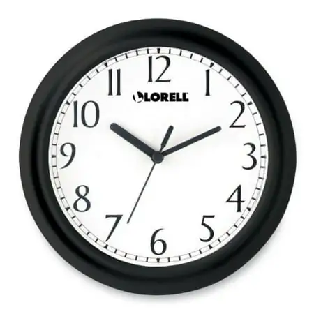 Lorell Round Profile Wall Clock - Quartz (LLR60987)