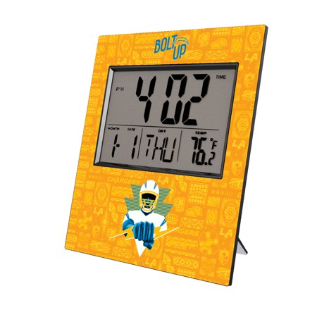 Los Angeles Chargers 2024 Illustrated Limited Edition Digital Desk/Wall Clock