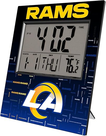 Los Angeles Rams Quadtile Digital Desk Clock