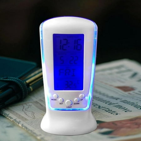 Luminous Music Alarm Digital Calendar Alarm Clock For Kids Clocks Musical Clock Min[3709]