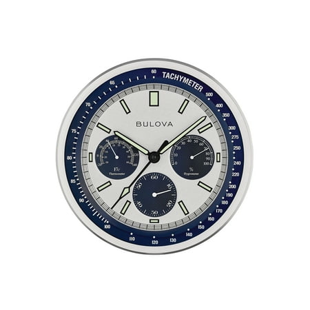 Lunar Pilot Modern Technial Wall Clock by Bulova