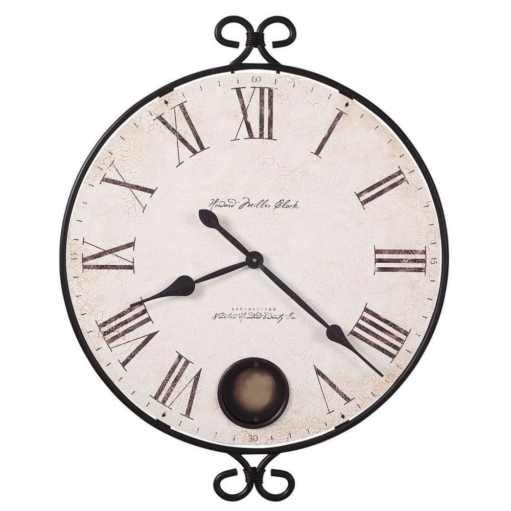 Magdalen Black Wall Clock