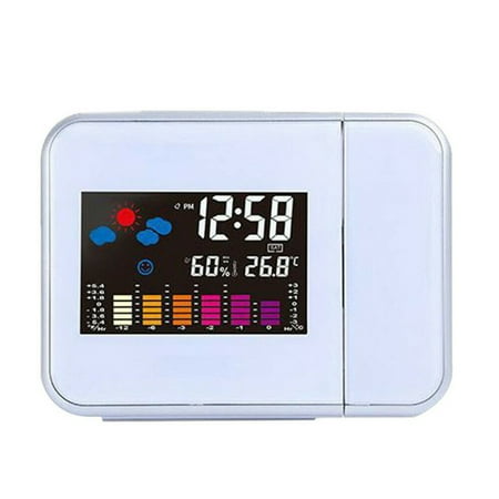 Magnasonic Alarm Clock Radio with Time Projection, Battery Backup, Auto Time Set, Dual Alarm, LED Display