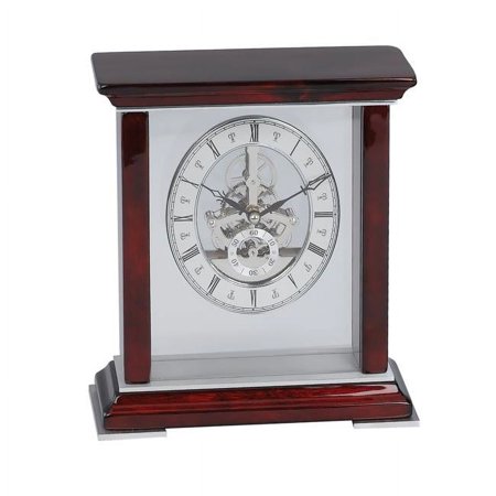 Mahogany Table Skeleton Clock