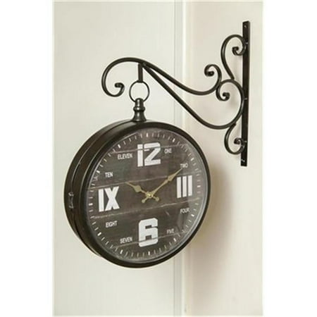 Manual Woodworkers & Weavers IMCLBR 12.6 x 12.6 in. Bracket Wall Clock