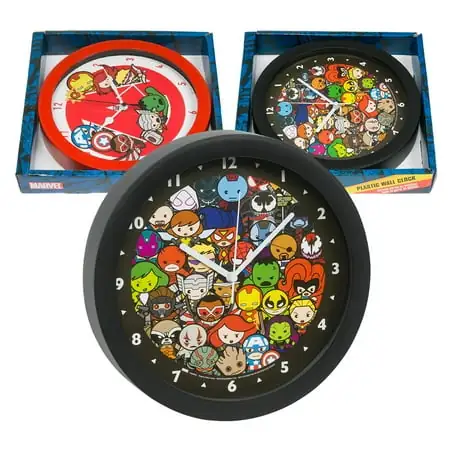 Marvel Avengers Kawaii Wall Clock, 9.5 inches- 2 pcs