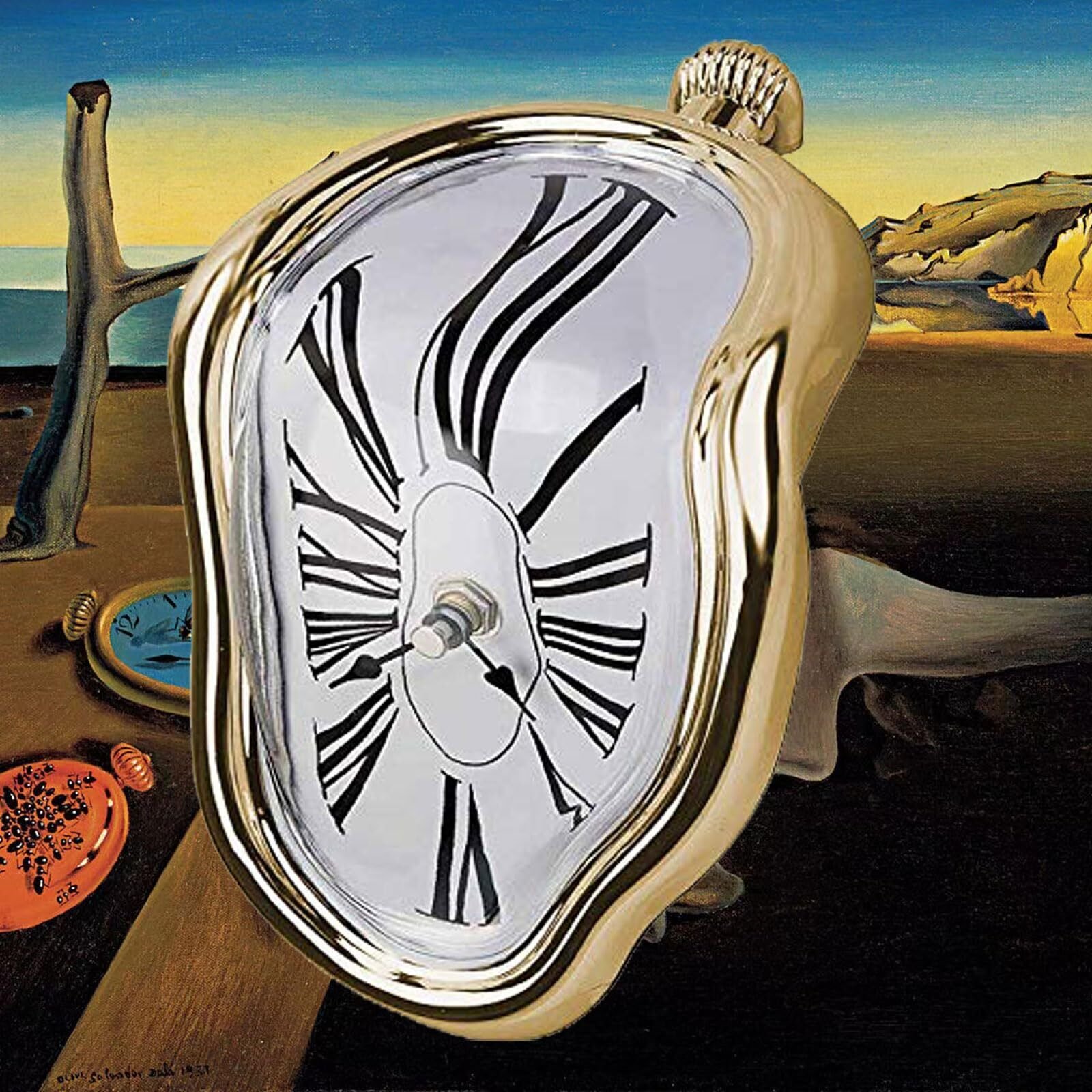 Melting Clock, Salvador Dali Watch Melted Clock for Decorative Home Office Sh...