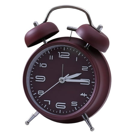 Menolana Wind Up Double Bell Mechanical Clock Dustproof -