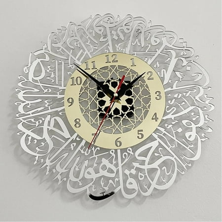 Metal Skeleton Roman Numerals Indoor Outdoor Wall Art New Clock I9 Q9C8