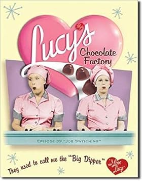 Metal Tin Sign I Love Lucy Chocolate Factory Pub Outdoor Bar Retro Poster Home Kitchen Restaurant Wall Decor Signs 12x8inch