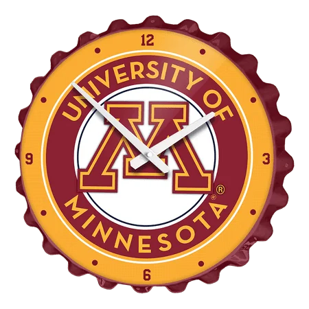 Minnesota Golden Gophers: Bottle Cap Wall Clock