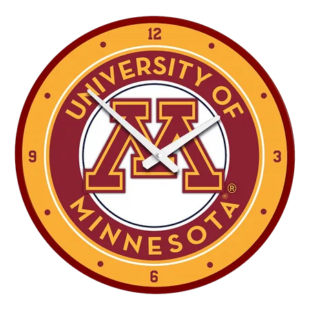 Minnesota Golden Gophers: Modern Disc Wall Clock