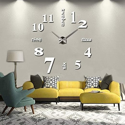 Best Yesurprise Modern 3D Frameless Large Wall Clocks