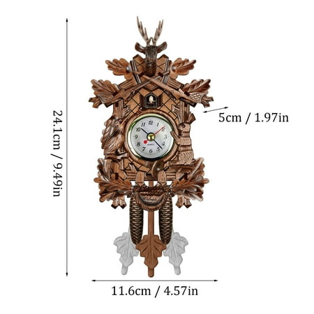 Modern Clock Wall Wall Clock Modern Led Atomic Clocks For Bedrooms Cuckoo Wall Clock Chime Alarm Retro Wooden Living Room