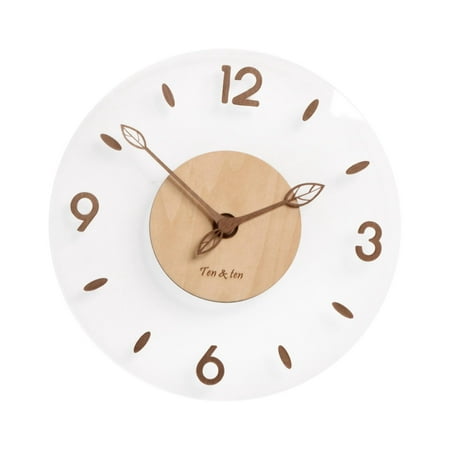 Modern Minimalist Acrylic Wall Clock Silent Decorative Round Wall Hanging Clocks 12inch