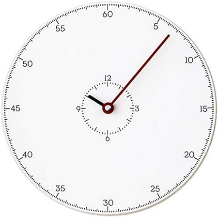 Modern Minimalist Thermometer Red Wall Clock