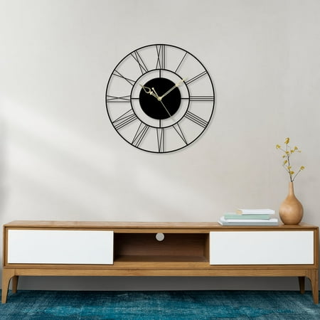 Modern Simplest Roman Design Metal Wall Clock for Drawing Room Living Room