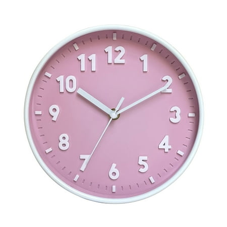 Modern Simple Wall Clock 8 Inch Candy Color Silent Time Clocks Ornament