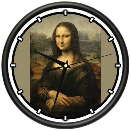 Mona Lisa Design Wall Clock | Precision Quartz Movement | Décor For School Class Office Bedroom Decoration