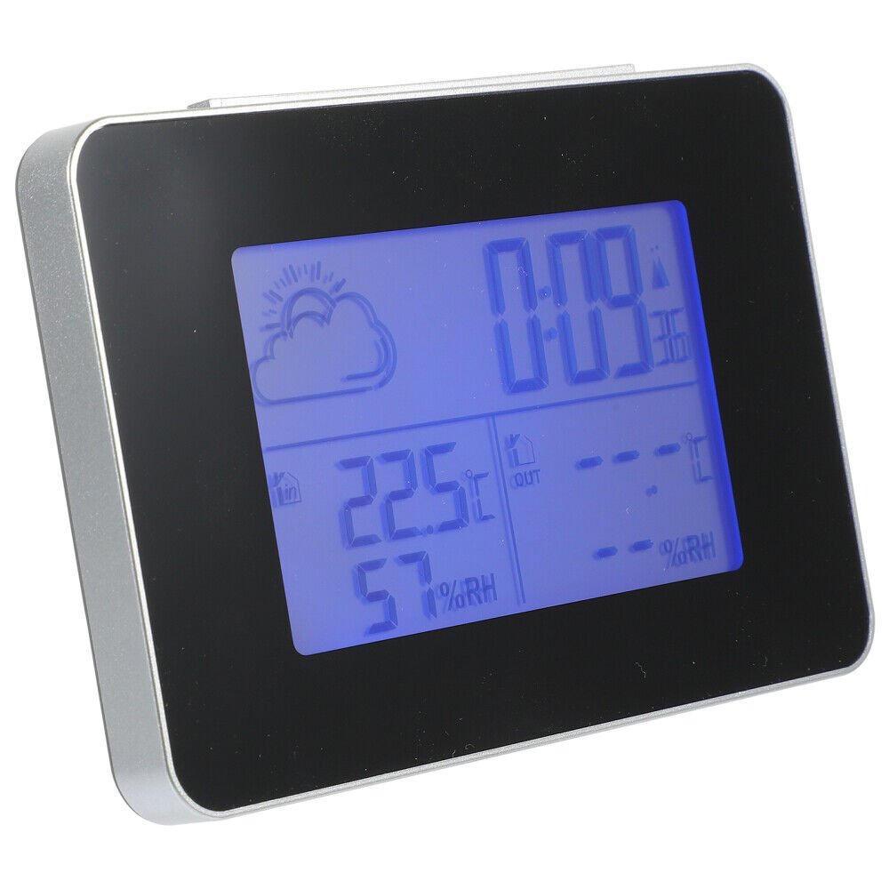 Multi-function Weather Clock Electronic Alarm Indoor Outdoor Temperature