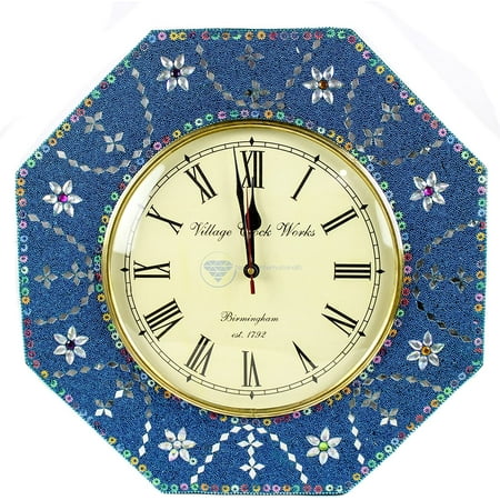 Nagina International Handmade Contemporary Beautifully Crafted Genuine Premium Wall Decor & Functional Time's Clock with Vintage Roman Dial Face | Premium Handcrafted Gifts & Decor