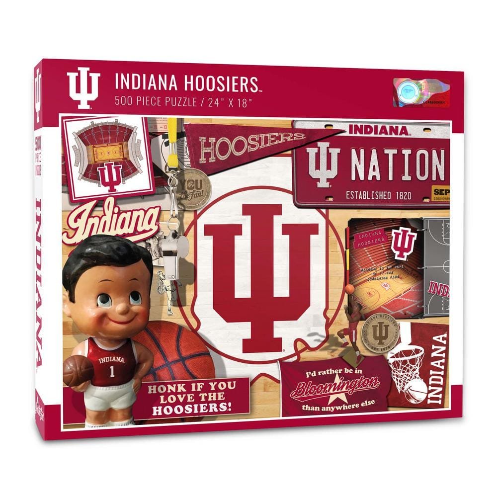 NCAA Indiana Hoosiers Retro Series Puzzle (500-Pieces)