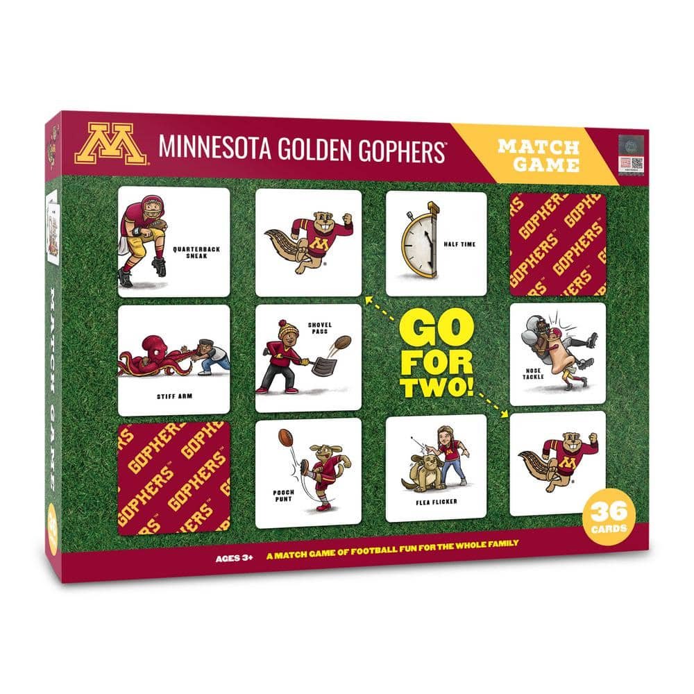 NCAA Minnesota Golden Gophers Licensed Memory Match Game
