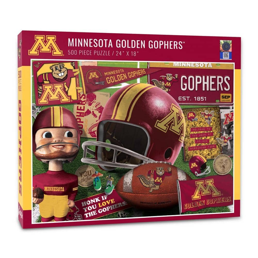 NCAA Minnesota Golden Gophers Retro Series Puzzle (500-Pieces)
